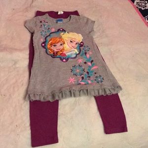 Disney 2 piece girls pant set